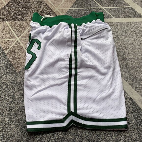 Boston Celtics White Shorts - Picture 4 of 5